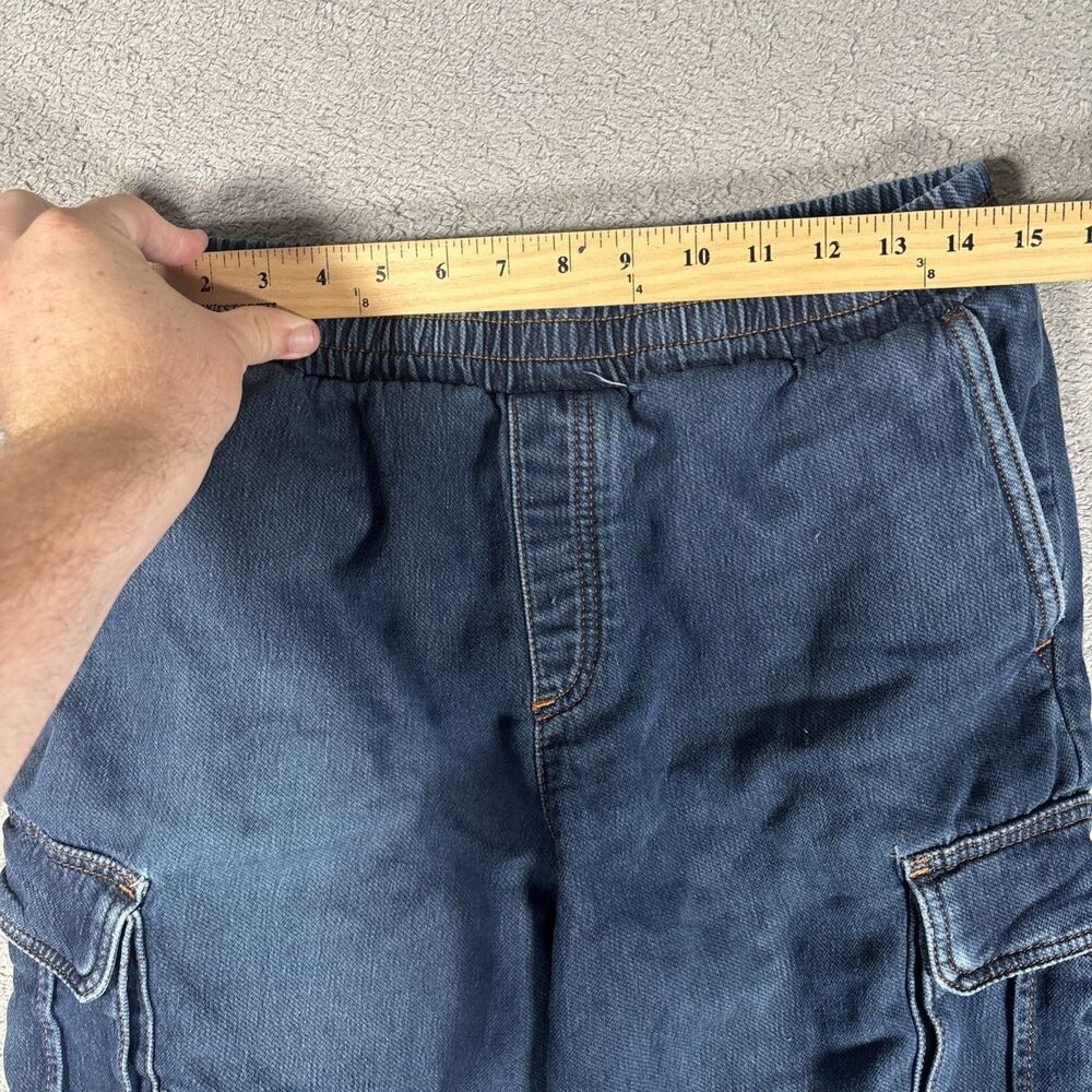 Armani Exchange Cropped‎ Ankle Cargo Jogger Blue Jeans Men’s Size 30 Fit 30x24 - Picture 6 of 16